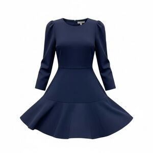 Gal Meets Glam Navy Long Sleeve Dress size 10
